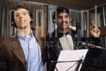 Marco van Basten and Frenk Rijkaard at soundstudio in Hilversum.

[keywords]Singing[/keywords]